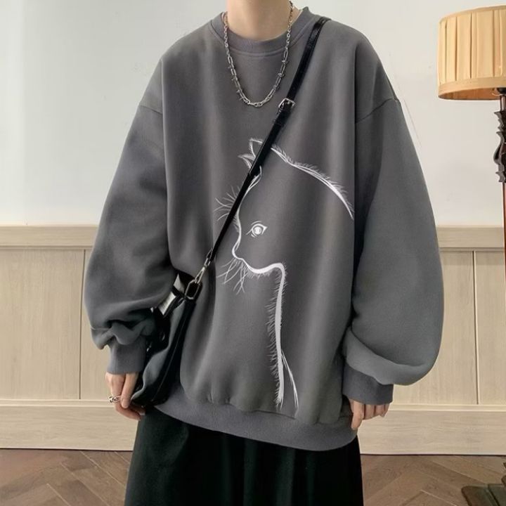 Men’s Relaxed-Fit Graphic Crewneck Sweatshirt