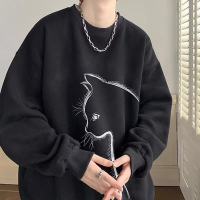 Men’s Relaxed-Fit Graphic Crewneck Sweatshirt