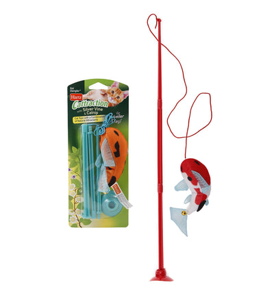 Hartz Cattraction Koi Dangler Cat Wand with Silvervine & Catnip