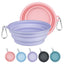 Kytely Collapsible Travel Pet Bowls – 2-Pack, 650 mL, Lavender & Pink