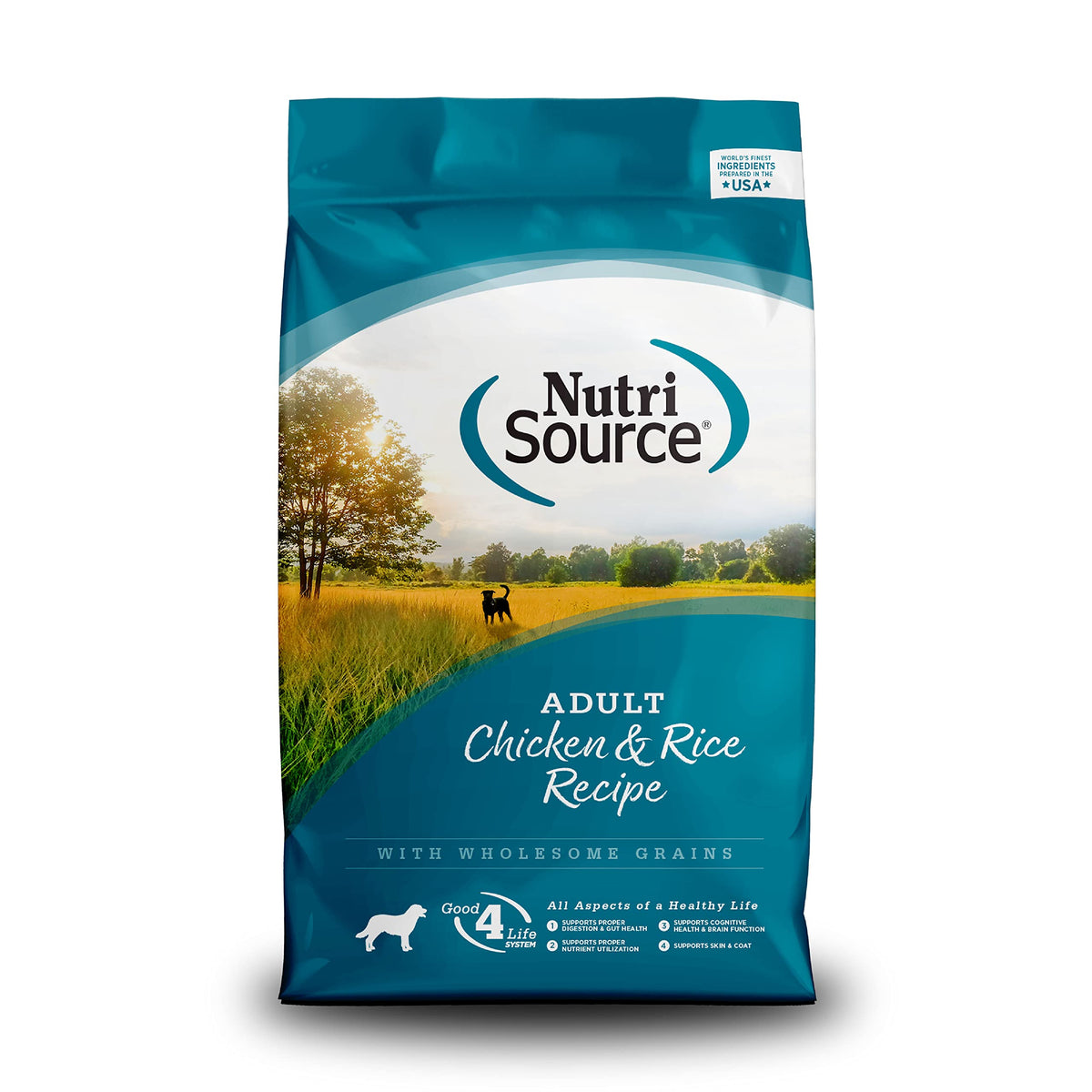NutriSource Adult Chicken & Rice Dry Dog Food – 15 lb