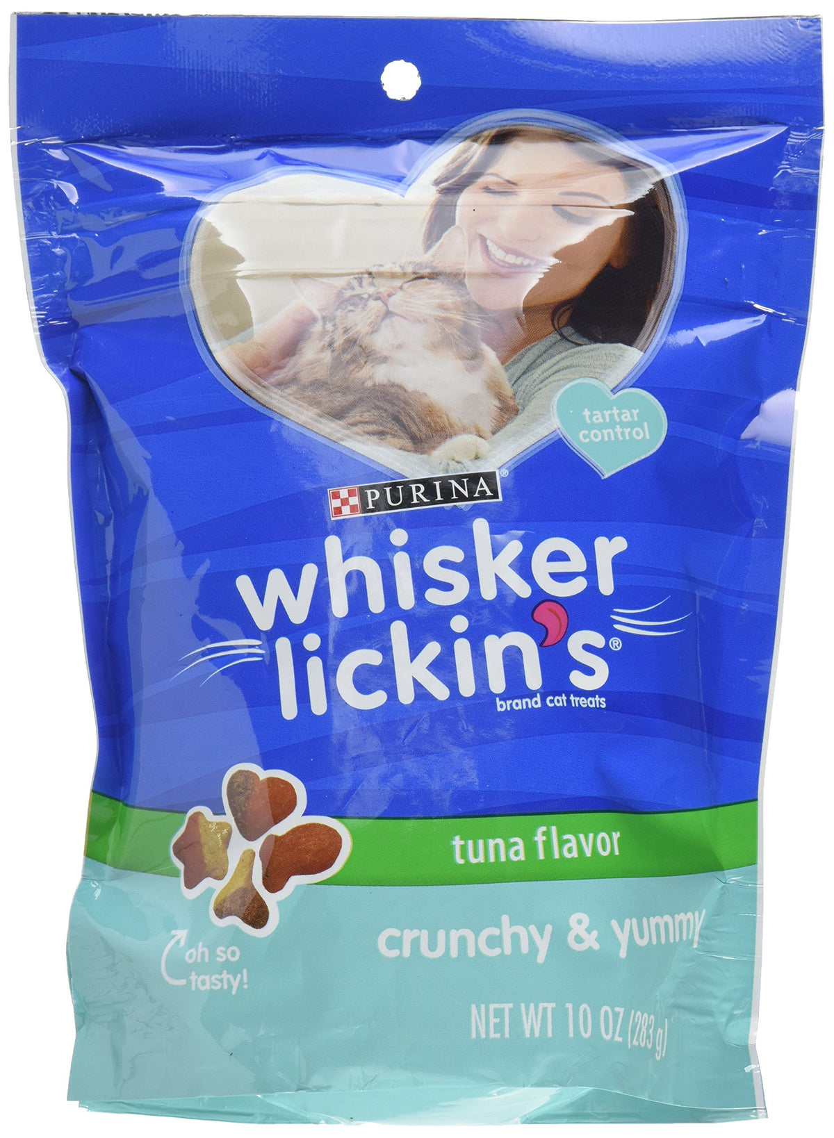 Whisker Lickins Crunchy & Yummy Tuna Flavor Cat Treats 10 OZ
