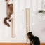Wall-Mounted Sisal Cat Scratching Posts – 2-Pack, 34 in, Beige
