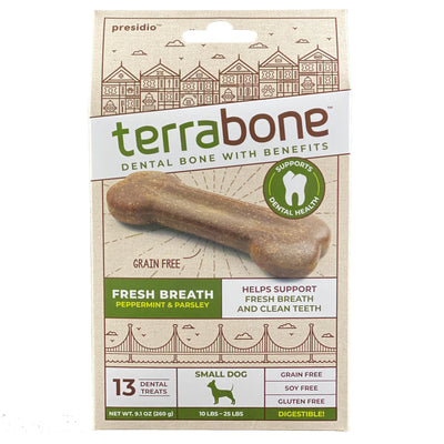 Presidio Terrabone Dog Dental Chews – Small, 13 Count
