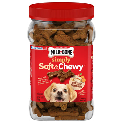 Milk-Bone Simply Soft & Chewy Dog Treats – Chicken Recipe, 25 oz