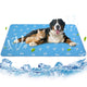 PUPTECK Cool-Touch Pet Mat – Printed Navy Blue, 28 × 47 in