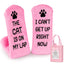 Veachog Fuzzy Cat Lover Socks – Cat Is on My Lap, Pink