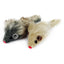 TTcat Faux-Fur Rattle Mouse Cat Toys – 2-Pack