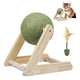 Catnip Ball Cat Toy with Wooden Holder