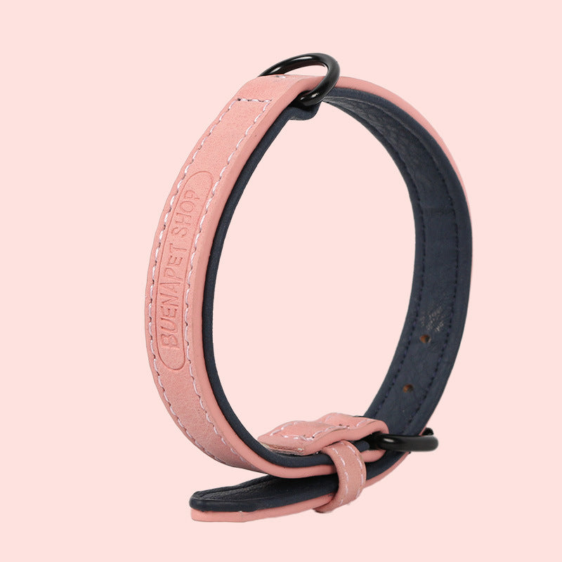 Adjustable PU Leather Dog Collar