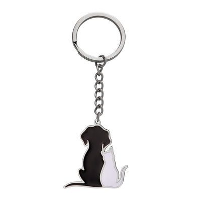 Dreamtimes Stainless Steel Dog Keychain – Silver