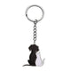 Dreamtimes Stainless Steel Dog Keychain – Silver