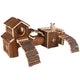 Wooden Hamster Playground with Tunnels, Ladders & Bridge