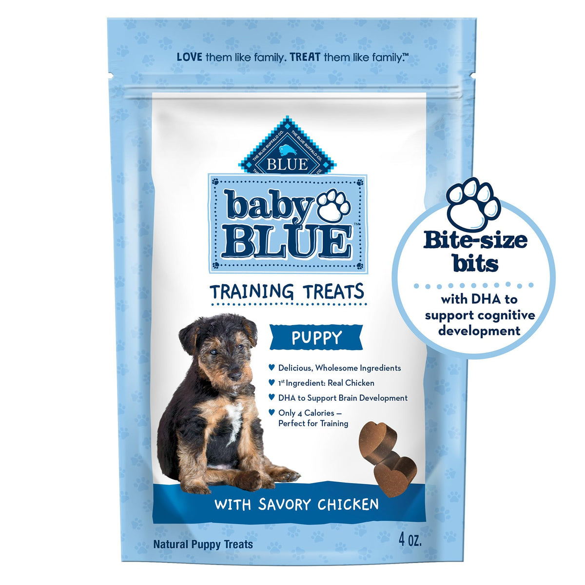 Blue Buffalo Baby BLUE Soft Puppy Training Treats – Chicken, 4 oz