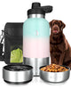 HEMLI Insulated Dog Travel Water Bottle with Bowls – 32 oz